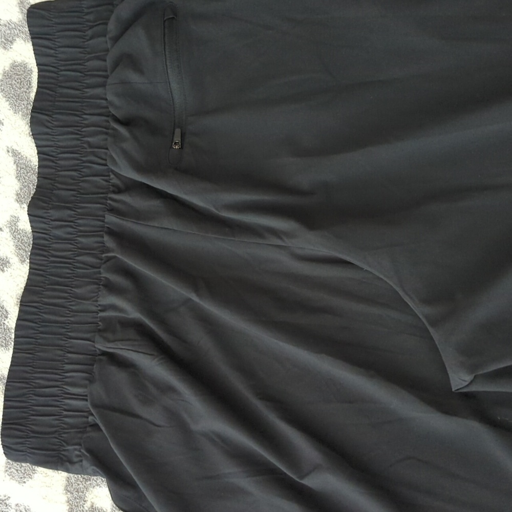 NWT! ~ALL IN MOTION~ BLACK WIDE WAIST VERY LONG ACTIVE WIDE LEG PANTS-L/LONG - Picture 5 of 9
